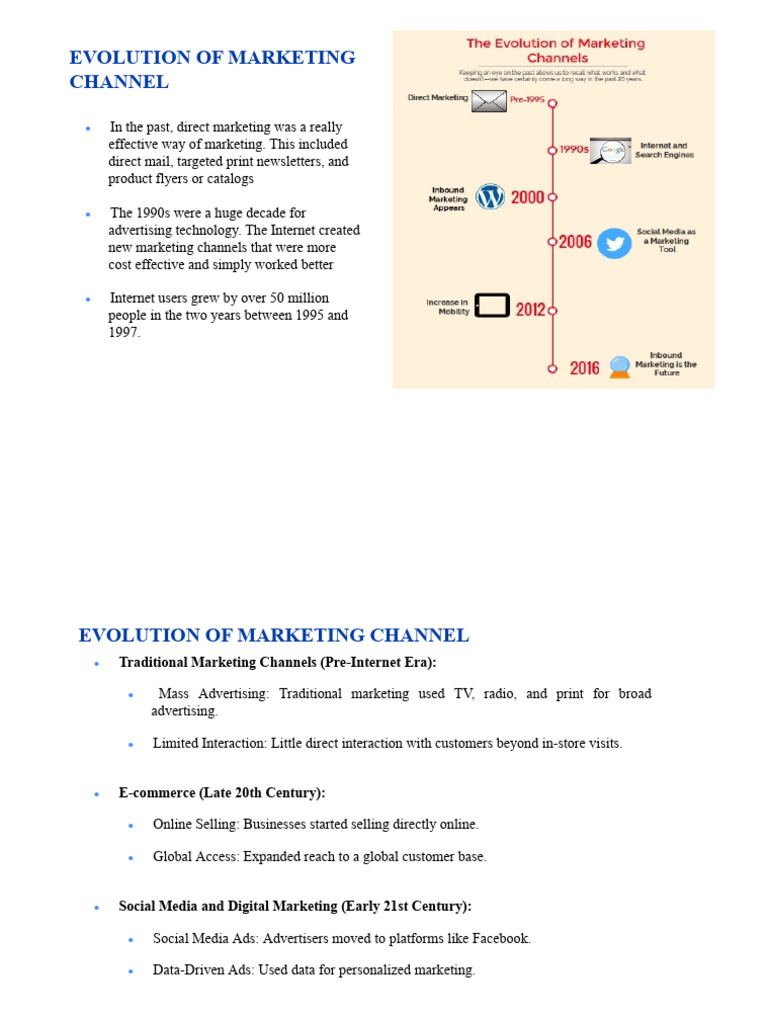 Evolution of Marketing Channels | PDF