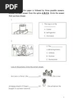 Soalan ENGLISH BI Bahasa Inggeris Tahun 3 Paper 1