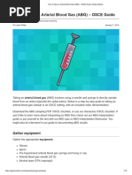 VBG Collection Guidelines for Nurses | PDF