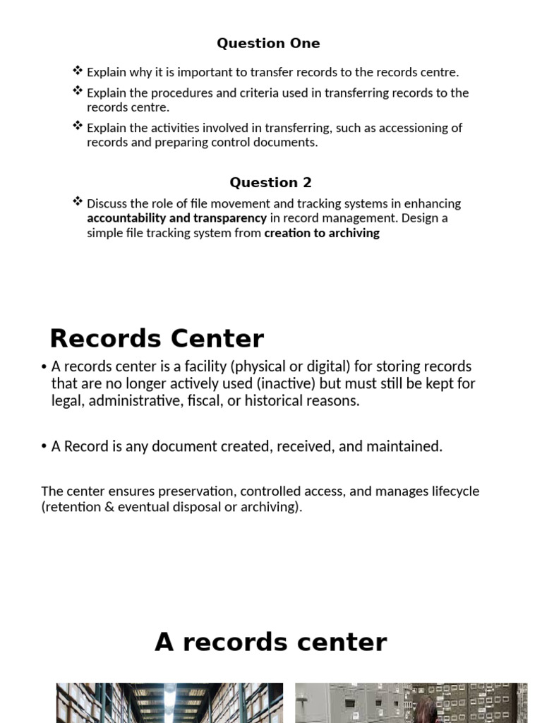 Tracking File Movement in Records Management | PDF | Records Management ...