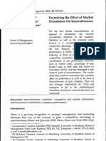 TAJEDDINI TRUEMAN LARSEN Examining the Effect of Market Orientation on Innovativess