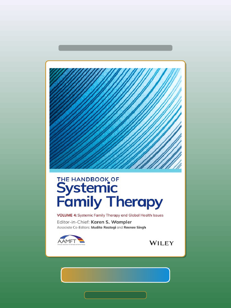 Complete The Handbook of Systemic Family Therapy Volume Systemic Family ...