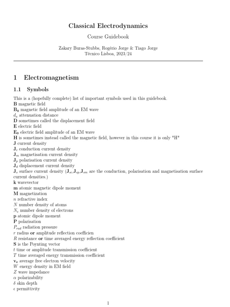 Classical Electrodynamics Course Guide | PDF | Waves | Gauge Theory