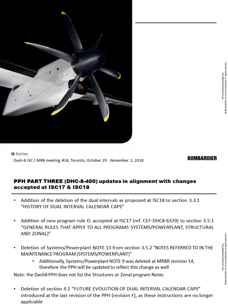 Dash-8 Maintenance Program Updates | PDF | Aviation