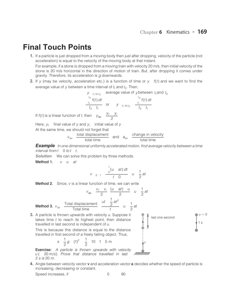 Kinematics: Particle Motion Analysis | PDF | Acceleration | Kinematics