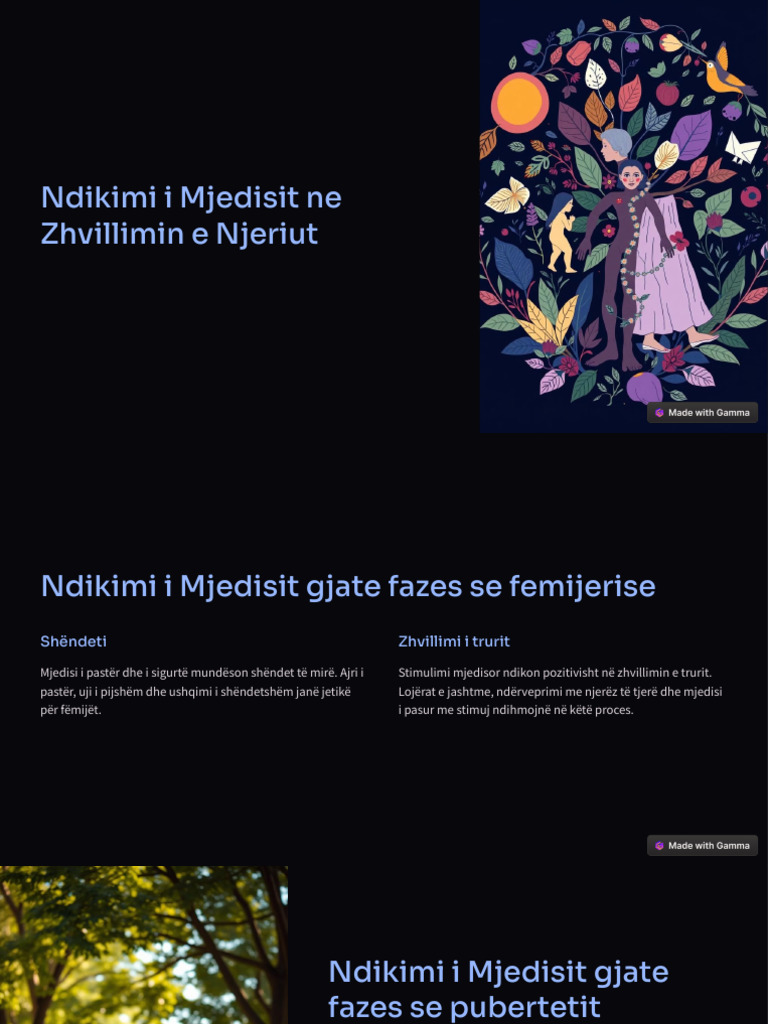 Ndikimi I Mjedisit Ne Zhvillimin e Njeriut | PDF
