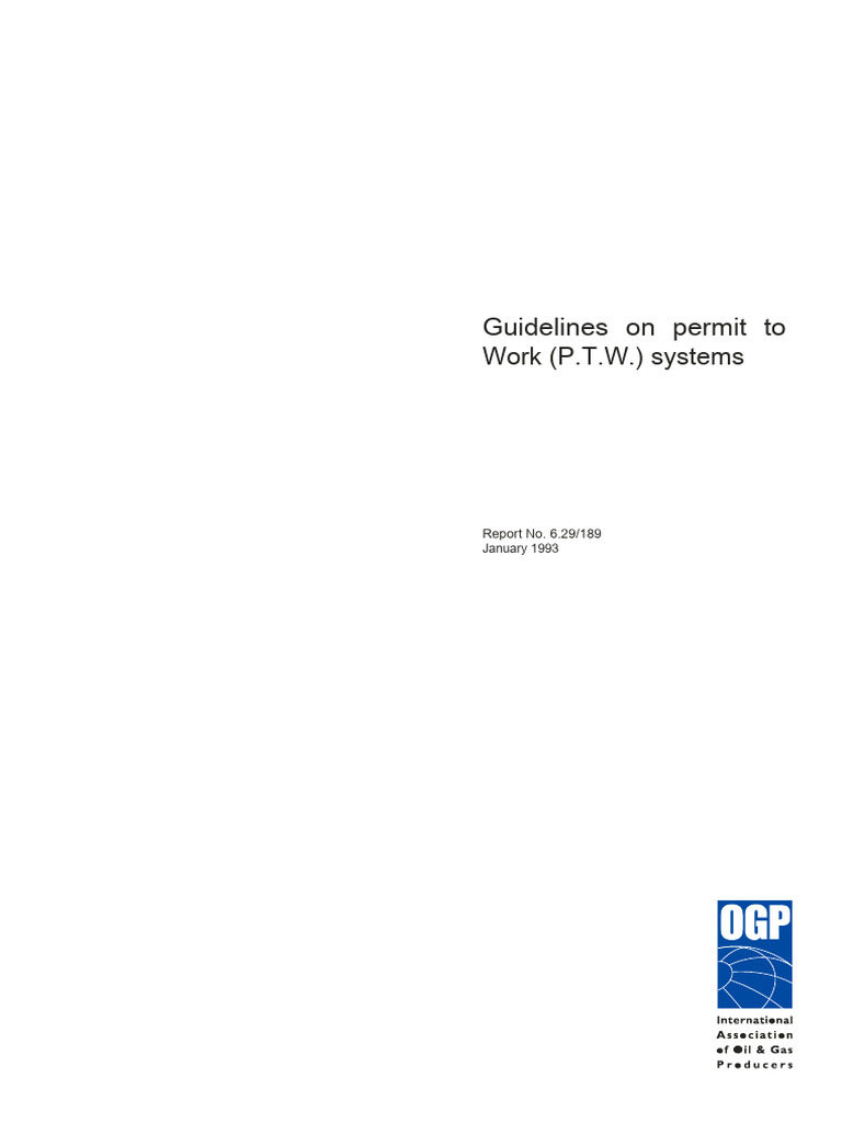 PTW Check | PDF | Occupational Safety And Health | Safety