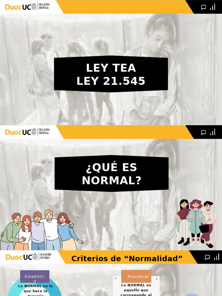 Presentación Ley Tea | PDF | Autismo | Invalidez