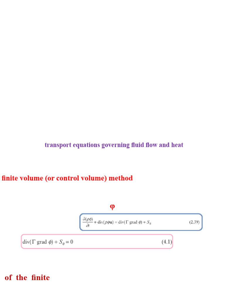Finite Volume Method for Diffusion | PDF | Heat Transfer | Equations