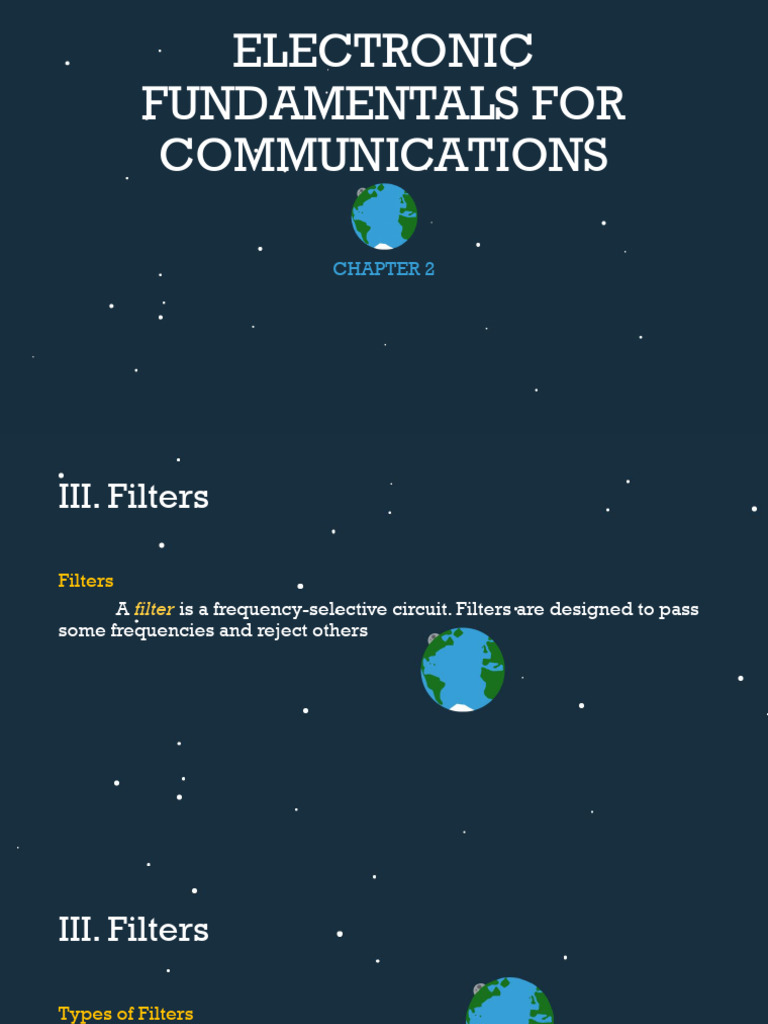 Types and Advantages of Electronic Filters | PDF | Electronic Filter ...
