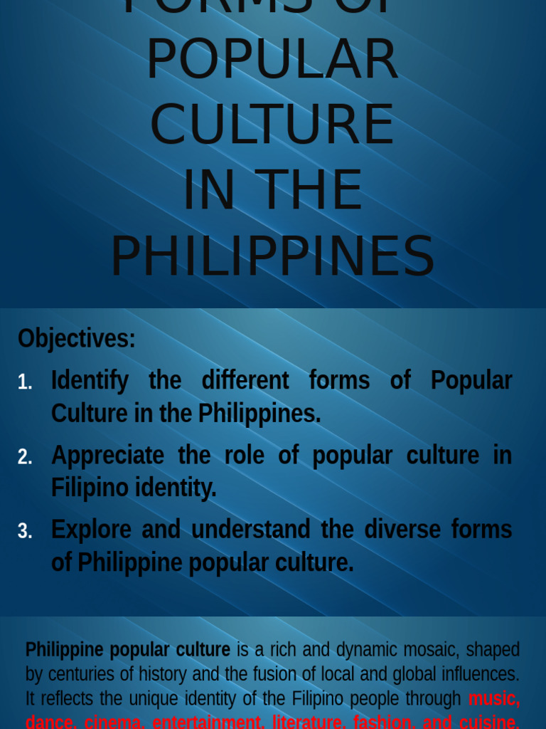 Different Forms of Popular Culture | PDF | Fashion | Chinese Cuisine