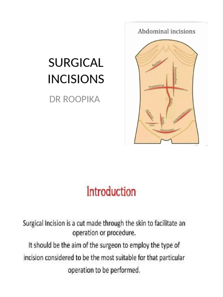 Surgical Incisions | PDF
