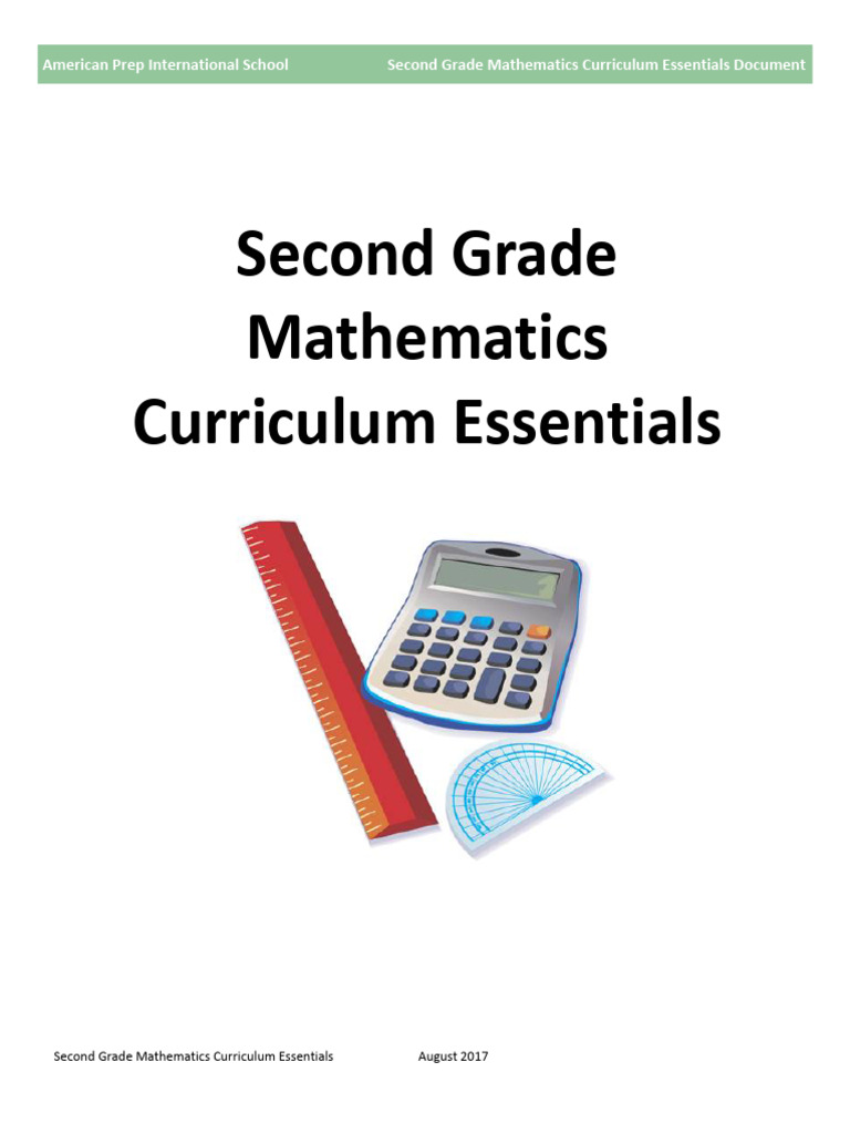 Second Grade Math Curriculum Guide | PDF | Mathematics | National ...