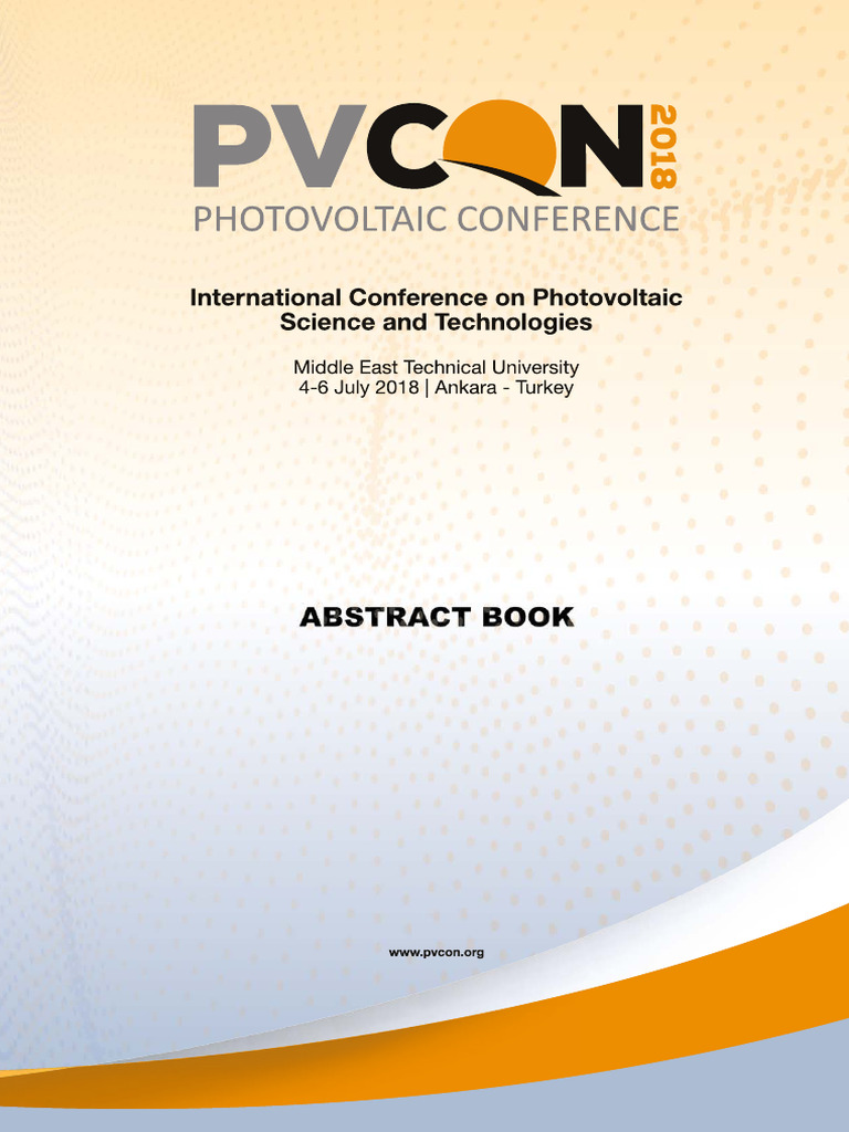 PVCon2018: Advances in Solar Technology | PDF | Photovoltaics | Solar Cell