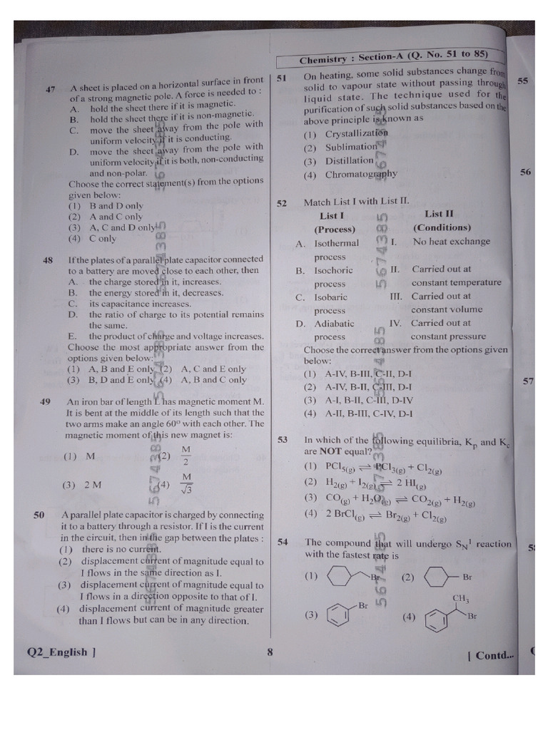 Neet Chemistry QST | PDF