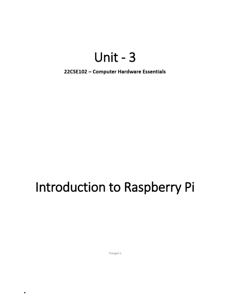 Overview of Raspberry Pi Models and Features | PDF | Raspberry Pi ...