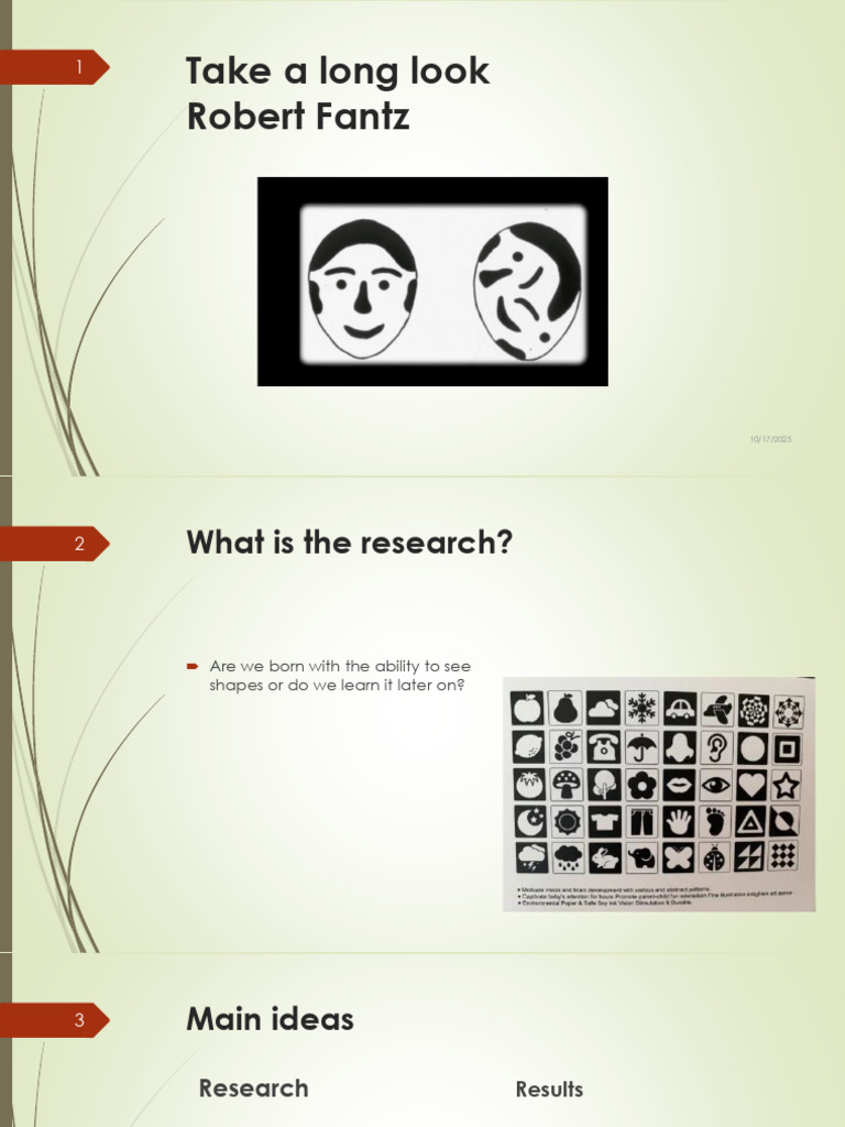 Fantz's Visual Preference Research | PDF | Infants | Perception
