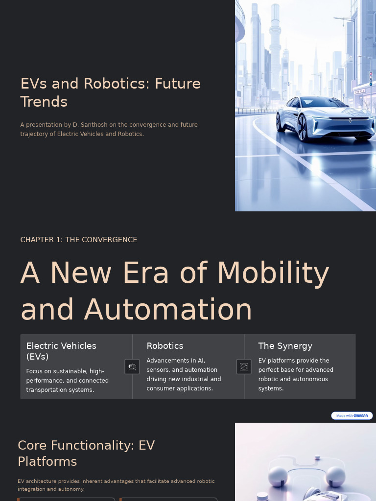 EVs and Robotics Future Trends | PDF | Robotics | Automation