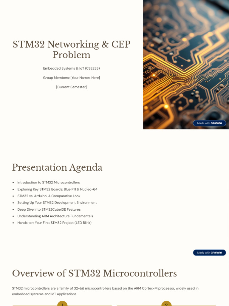 STM32 Microcontrollers for IoT Projects | PDF | Microcontroller ...
