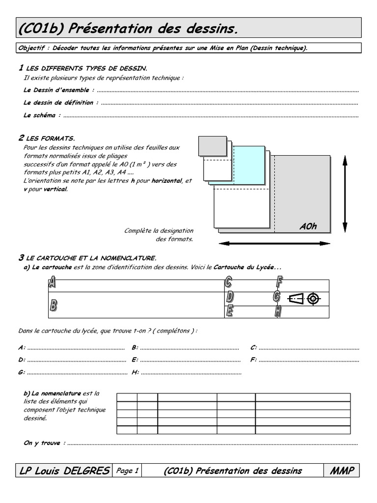 Guide des Dessins Techniques et Normes | PDF | Dessin technique | Dessin