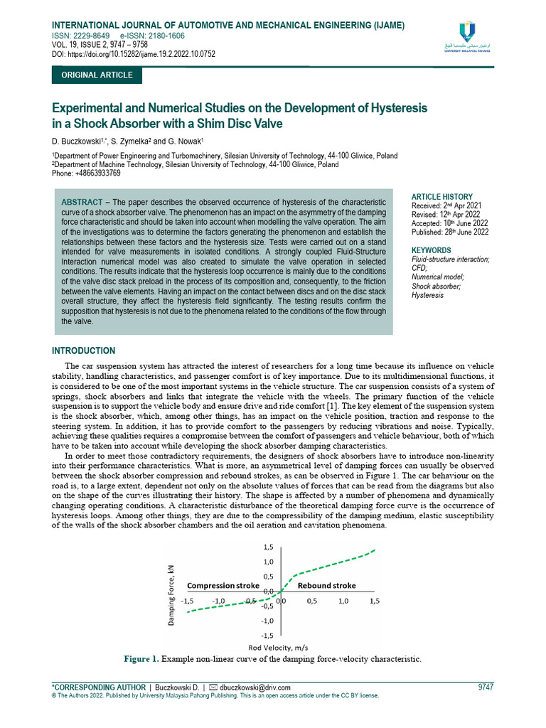 Experimental and Numerical Studies On The Development of 1ewgvzje | PDF ...