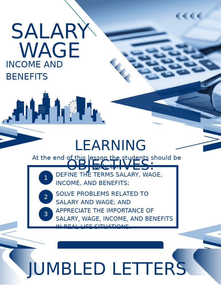 LESSON 1 - Salary, Wage, Income and Benefits - 20250908 - 075851 - 0000 |  PDF | Salary | Employment