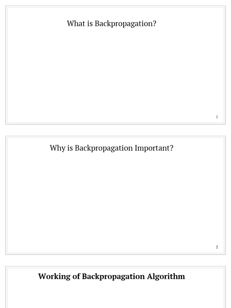 Understanding Backpropagation in Deep Learning | PDF | Theoretical ...