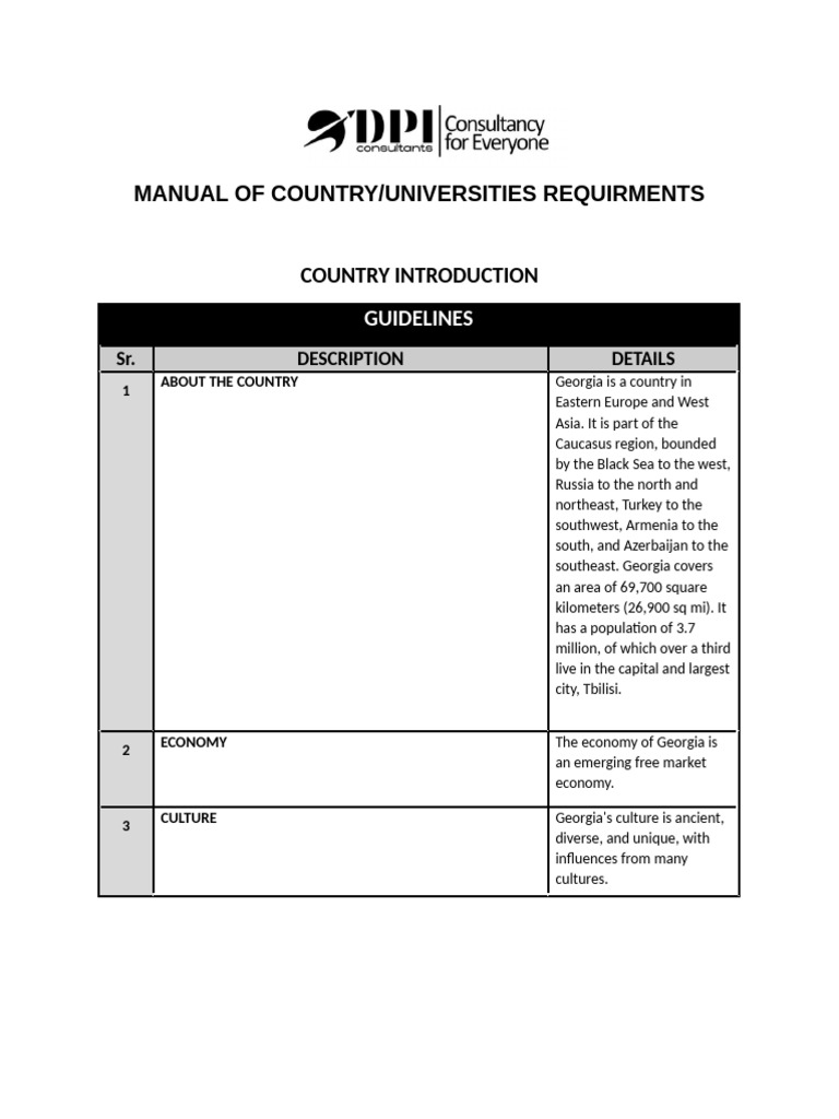Georgia International Student Guide | PDF | Cost Of Living | Travel Visa