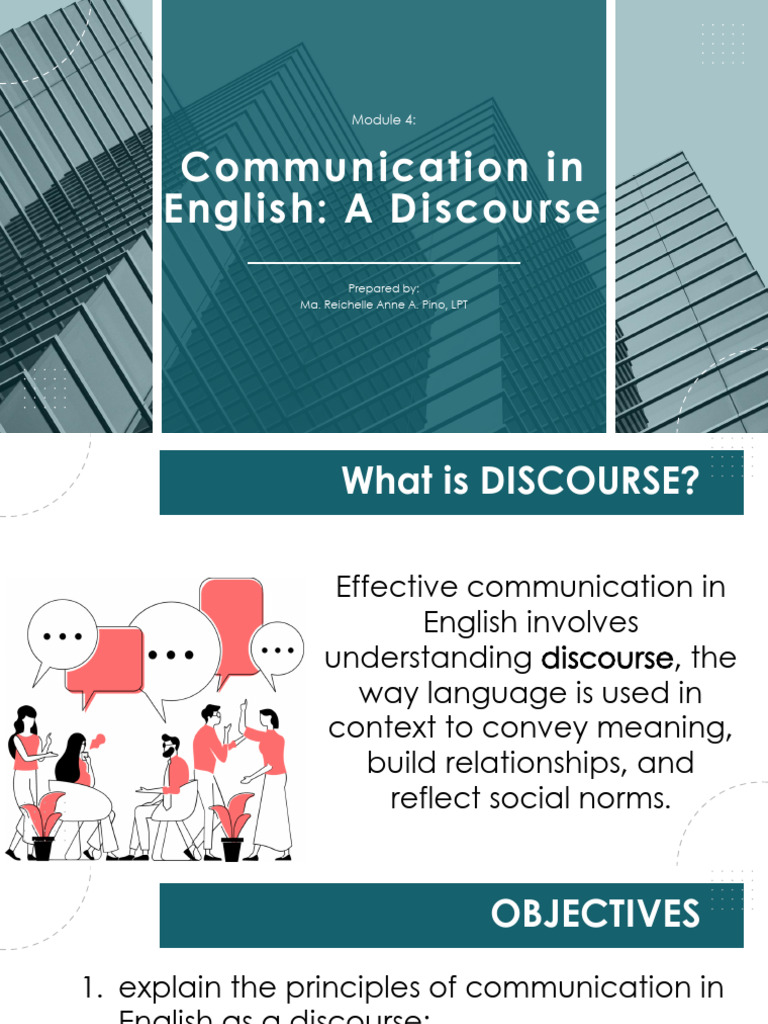 Mastering English Discourse Principles | PDF | English Language | Idiom