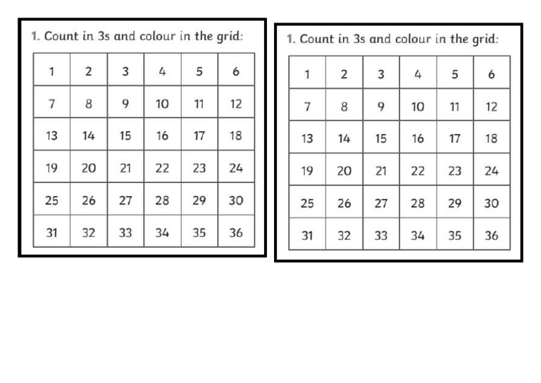 Counting in 3s. | PDF