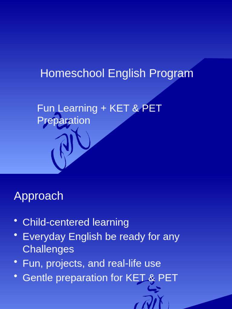 Homeschool English Program for KET & PET | PDF