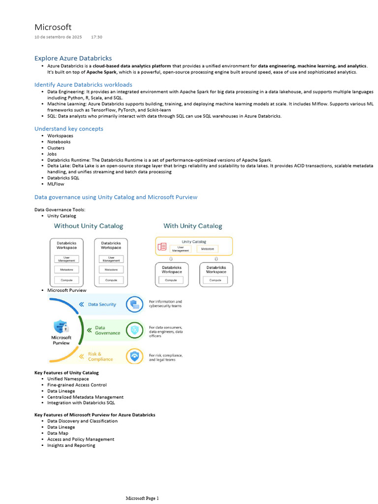 Azure Databricks Overview and Features | PDF | Apache Spark | Computer ...