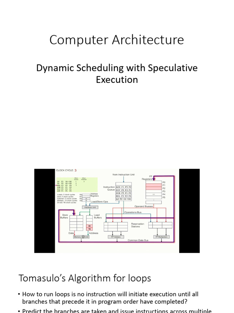 Dynamic Scheduling in Computer Architecture | PDF | Computer Hardware ...