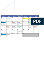 Training Calendar - Feb 2012