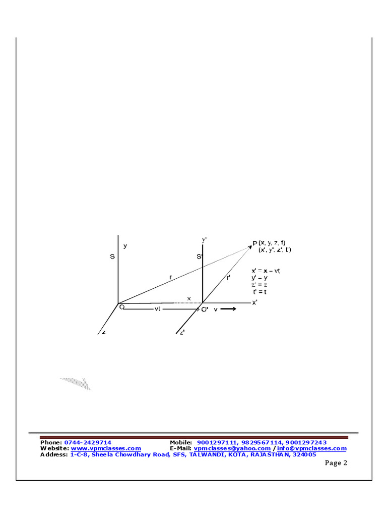 Csir Ugc Net - Physics - Free Sample Theory | PDF | Special Relativity ...