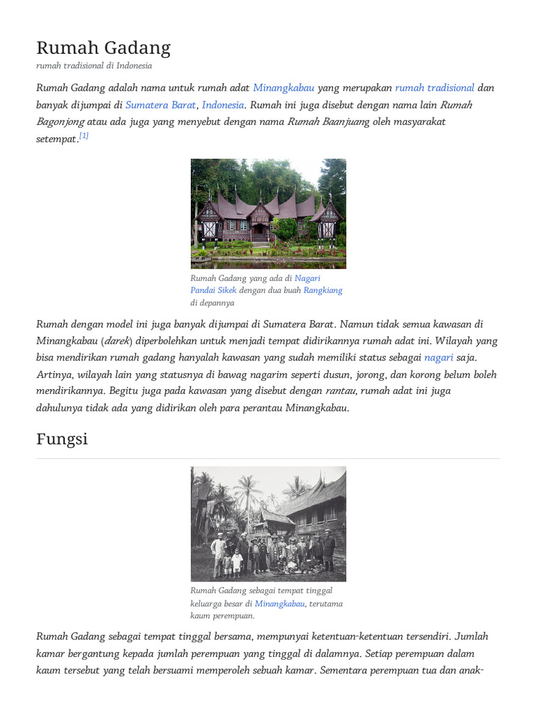 Photo inspiration: Gallery Detail: Asal Usul Dan Ukiran Rumah Gadang