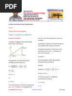 GCSE Maths: Straight Line Graphs Worksheet | PDF | Slope | Gradient