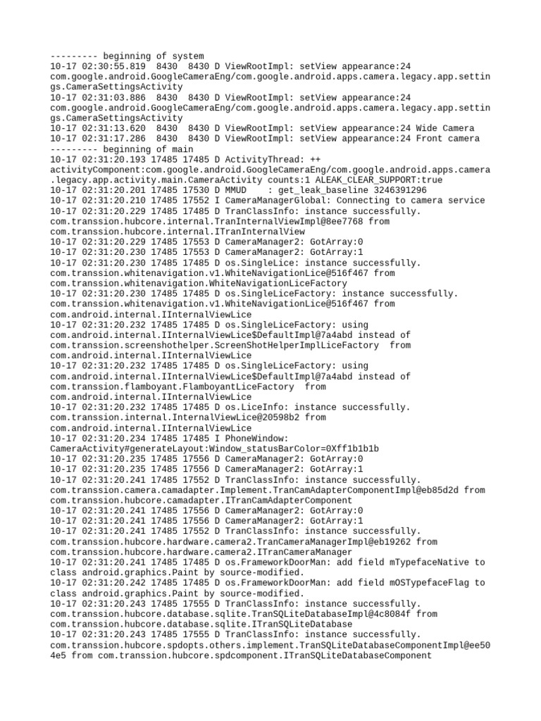 Log Cat 1760646680108 | PDF | Computing | Digital Technology