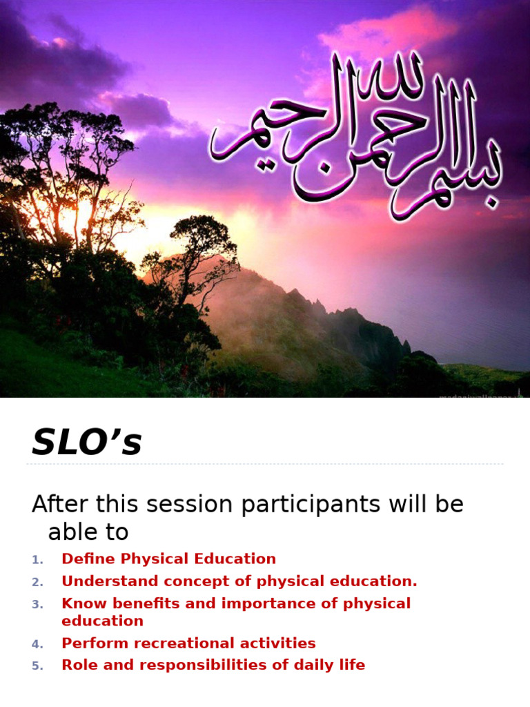 Definition Meanining and Philosophy of Physical Education 05092025 ...