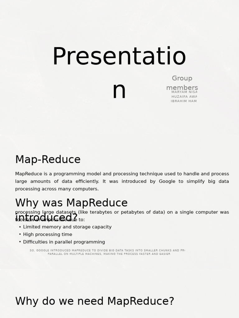 Understanding MapReduce for Big Data | PDF | Map Reduce | Information ...