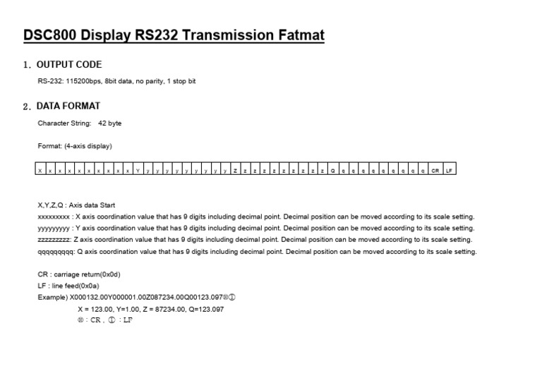 Eng RS232 Protocol 800 | PDF