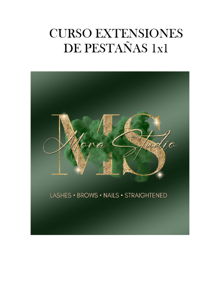 Curso Extensiones de Pestañas 1X1 | PDF