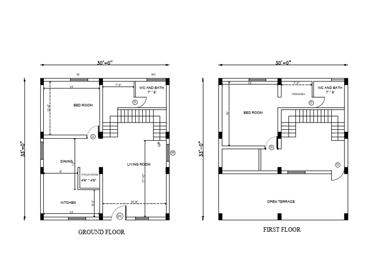 Floor Plan of Residential Layout | PDF