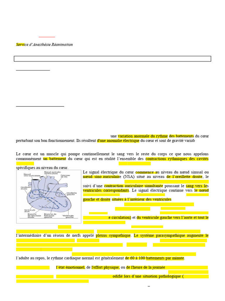 Troubles du rythme cardiaque en médecine dentaire | PDF ...