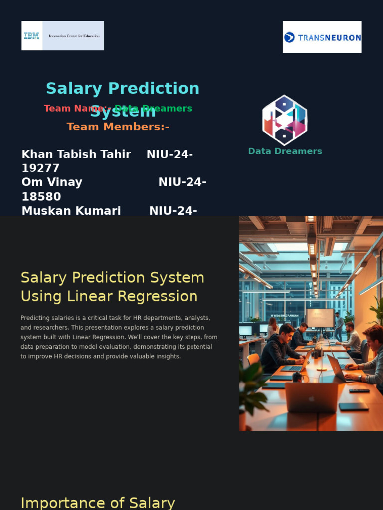 Salary Prediction1 | PDF | Statistics | Estimation Theory