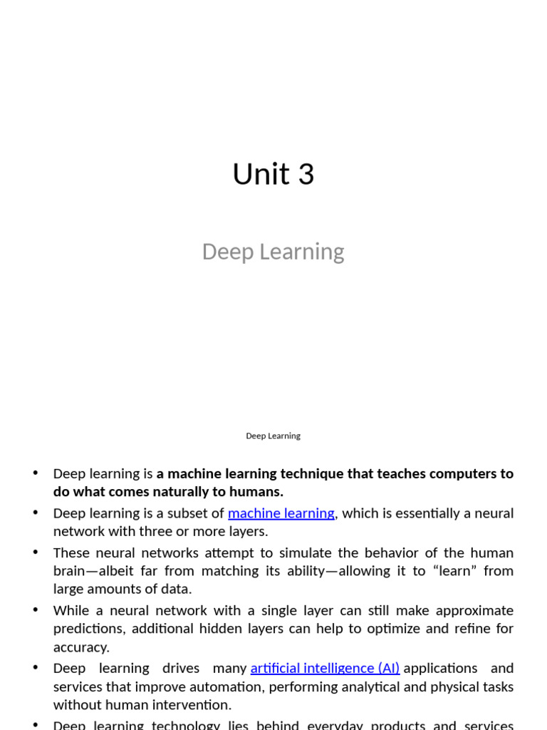 Understanding Deep Learning Basics | PDF | Deep Learning | Machine Learning