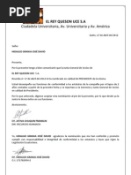 Carta de Nombramiento MODELO