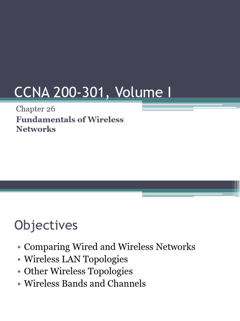 CCNA 200-301 Chapter 26 Fundamentals of Wireless Networks | PDF