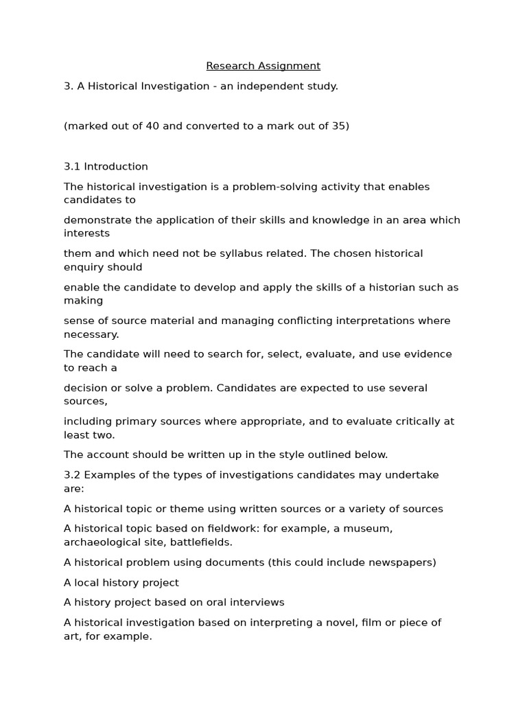 Guide to Historical Investigations | PDF | Evaluation | Evidence