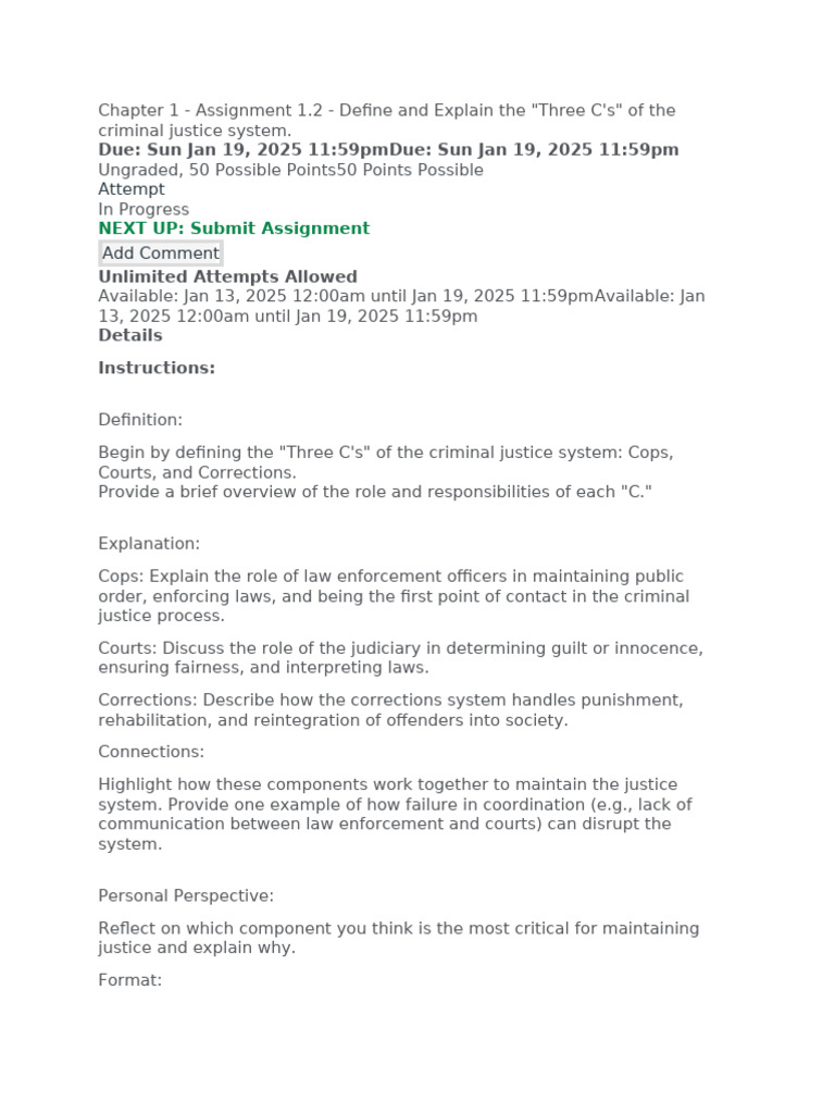Chapter 1 Assignment - Charllett Thorlacius - Docx 2 | PDF